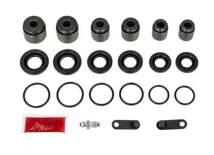 Front Brake Caliper Piston and Seal Kit for 6 Piston Brake Calipers. Porsche 996 / 997 / 987.1 - 99635191501, 99635191500, 95135291700 - 228909