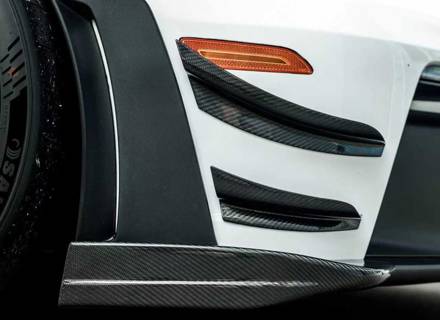 Duikvlakset met dubbele elementen van droog koolstofvezel. Porsche 992.1 GT3 RS - SRGT3DPPK