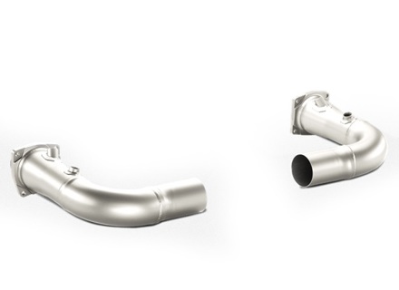 Akrapovic Link Pipe Set Met Cat Bypass Titanium voor Porsche 991 (911) Turbo/Turbo S 2014>> - 99711300930, 997113009AX, 99711301030, 997113010AX - LPO991T2, L-PO991T/2