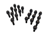Lightweight Titanium wheel bolts (+7mm/+15mm longer) in black for Porsches (PACK OF 20) - WHT006978, 99736120302