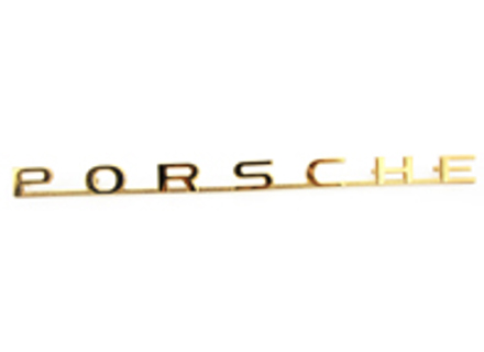Motorhaubenplakette „PORSCHE“ Schriftzug. Porsche 356A - 64455930100