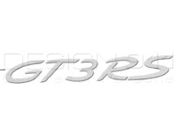 'GT3RS' Rear Lid Badge. Porsche 991 (911) GT3RS - 99155925191, 99155925191OM9, 99155925191OK1 'GT3RS' Rear Lid Badge. Porsche 991 (911) GT3RS - 99155925191, 99155925191OM9, 99155925191OK1