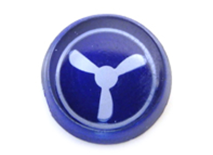 Cap with symbol for blower. Porsche 911 65-68 - 90155283800