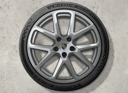 Jantes alliage 21" Panamera SportDesign et pneus été Porsche d'origine - 976044660F