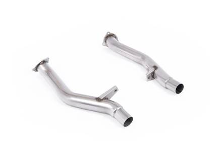 Milltek Sports Exhaust Secondary Catalyst Bypass Pipes. Porsche 958 Cayenne S 4.8L V8 (Non Turbo) 2010-14 - 95811302400, 958113024AX, 95811302401, 95811302300, 958113023AX, 95811302301 - SSXPO204