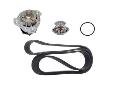 Water pump, belt & thermostat insert kit Porsche 955 Cayenne 3.2ltr - 95510603301, 95510611300, 95510611900, 95510601100, 95510603300