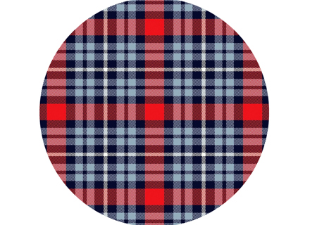 SOLM (Retro Racing) polyviscose tartan fabric, inspiration: Martini Racing Livery *SAMPLE*