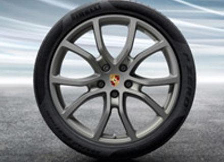 21' Cayenne Exclusive Design PLATINUM Alloy Wheels & Summer Tyres Original Porsche - 9Y0044660K, 9Y0044661K