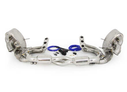 Sports Valvetronic switchable Exhaust, Headers & Replacement Catalytic Converter Package Porsche 996 C2 / C4 / C4S - 3606309601, 3606109961, 3606009614