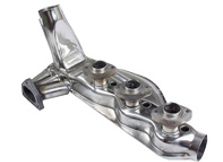 Exhaust heat exchangers, Polished stainless steel. Porsche 930 Turbo 1975-89 - 91.103, 91.103S, 1623103600, 1623103800, 93021102103, 93021103301, 93021103304 - 1623103800