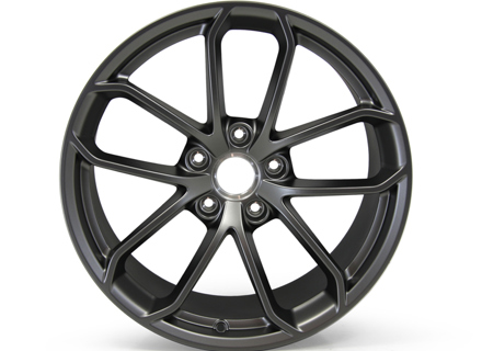 Rear 20' 718 Cayman GT4 Alloy Wheel in Platinum satin-matt for Porsche 982 (718) Cayman GT4 - 982601025ACOB5, 982601025AC