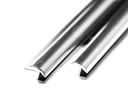 Chrome top of door trims kit for Porsche 356 A, 356 B, 356 C Cabriolets and Karmann hardtop 1958-1965 - 64453143121, 61653143121, 64453193141, 64402592800