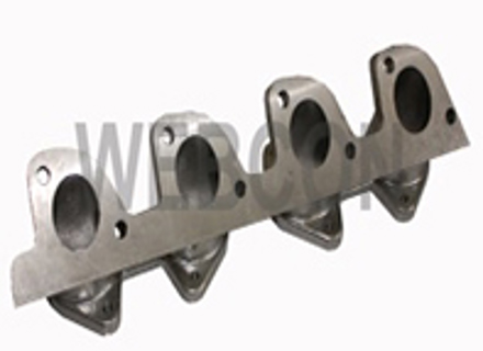 Cast Aluminium Inlet manifold to fit 2 x DCOE carburettors or Alpha Throttle bodies to Porsche 924 2.0 4 cylinder engine - MI9007