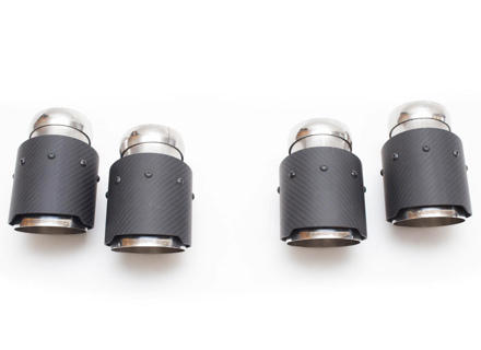 Fabspeed Deluxe Quad Style Tips, Carbon Fiber. Porsche E3 Cayenne S 2.9L 2019>> - 9Y0253823A, 9Y0253823BM, 9Y0253823BQ, 9Y0253823B, 9Y0253823EM, 9Y0253823EQ, 9Y0253824DD, 9Y0253824DS, 9Y0253824EA, 9Y0253824DN, 9Y0253824DT, 9Y0253824EB, FS.POR.E3S.DLTC - FS.POR.E3S.DLTC