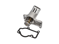 Water thermostat housing with thermostat insert. Porsche 987 Boxster / 987C Cayman / 997 - 99610612153, 99610612155, 99610601359, 99610601361, 99610612552, 99610612553, 99610612554, 99610632650, 99610632651, 99610601360 - URO-016665, V45-99-0002