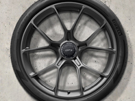 20-/21-inch 992 (911) GT3 alloy wheel set in Dark Silver. Original Porsche - 992044680CB