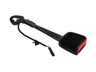 Front seat belt buckle latch with press button. Porsche 992 - 992857755D, 992857756D, 992857755B, 992857756B