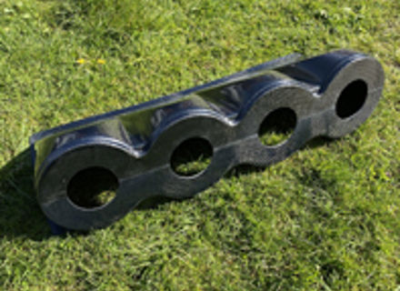 Portafaro anteriore in fibra di carbonio. Porsche 911/964