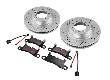 Kit dischi e pastiglie freno posteriori. Porsche 718 Cayman GTS 4.0 litri - 98135240300, 98135240400