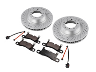 Kit dischi e pastiglie freno posteriori. Porsche 718 Cayman GTS 4.0 litri - 98135240300, 98135240400