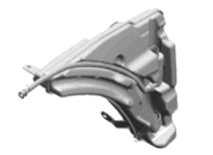 Windscreen washer reservoir / tank. Porsche Macan II - 95B955451B, 95B955451