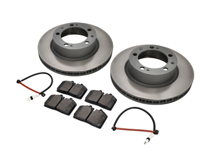 Front Brake pads and brake disc package. Porsche 944S2 3.0L 16V 1989-91 Sebro - 95135104103, 94461236502, 96435193903