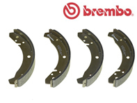 Handbrake shoes (set of 4). Porsche 924 2.0L 1976-85 - 477609537D, 477609537B, 477609537C - S85501 Handbrake shoes (set of 4). Porsche 924 2.0L 1976-85 - 477609537D, 477609537B, 477609537C - S85501