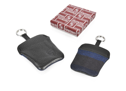 Key pouch in multicoloured blue with embossed Porsche Crest - PCG96410010