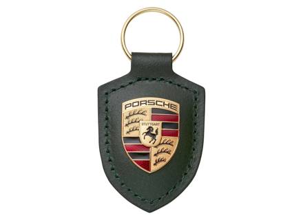 Porsche Crest Key Ring, Oak Green Metallic. - WAP0503550RWSA