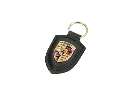 Schlüsselanhänger mit Porsche-Wappen, Oak Green Metallic. - WAP0503550RWSA