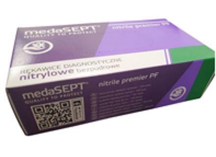 Nitrile powder free gloves - Box of 100 - A4806LRG, A4806MED