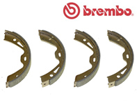 Handbrake shoes (set of 4). Porsche Panamera 970 / 981 Boxster / 981C Cayman / 991 Carrera - 97035299300, 97035299301, 97035299302, 298698533, 971698533, 971698533C, 971698533E, 971698533AA, 971698533D Handbrake shoes (set of 4). Porsche Panamera 970 / 981 Boxster / 981C Cayman / 991 Carrera - 97035299300, 97035299301, 97035299302, 298698533, 971698533, 971698533C, 971698533E, 971698533AA, 971698533D
