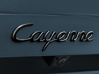 'Cayenne' rear lid badge, in Black (high-gloss). Porsche 9YA Cayenne / S Coupe - 9Y004487021041, 9Y004487021 'Cayenne' rear lid badge, in Black (high-gloss). Porsche 9YA Cayenne / S Coupe - 9Y004487021041, 9Y004487021