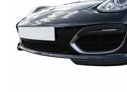 Pare-chocs avant et calandre en acier inoxydable ZunSport. Porsche Boxster Spyder 987.2 PDK - ZPR100010, ZPR100010B - ZPR100010, ZPR100010B