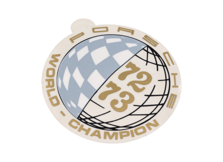 World Champion 1972 / 1973 Window Sticker - 91170110324