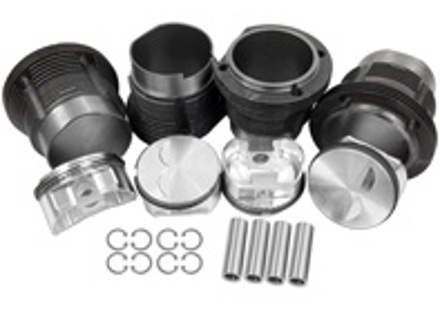 Kit piston et chemise forgés JE 105mm, piston poussoir 22mm. Porsche 914/VW Type 4