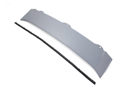 后中央面板，位于扰流板和后窗之间。保时捷 997 GT3 RS - 997504345A1GRV, 997504345A1, 99750434590G2X