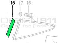 Rear 1/4 Window Sealing Strip. Porsche 911 65-77 Coupe - 90154349320 Rear 1/4 Window Sealing Strip. Porsche 911 65-77 Coupe - 90154349320