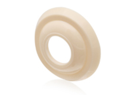 Rosette for door handle and window crank, White. Porsche 356 - 64455289101300