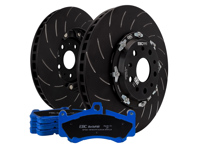 EBC Racing Rear two-piece floating brake disc and bluestuff pad kit. Porsche 991 GT3 - P2DK044B, 99135240780, 99135240880, 99135294883 - DP52207NDX, SG2F013 EBC Racing Rear two-piece floating brake disc and bluestuff pad kit. Porsche 991 GT3 - P2DK044B, 99135240780, 99135240880, 99135294883 - DP52207NDX, SG2F013