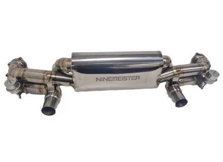 Sports exhaust valved rear silencer, titanium. Porsche 718 GT4 / Spyder / GTS 4.0ltr - 982251053D, 982251053G, 982251053F, 982251053H, 982251053K - 9M718TISILENCER4.0