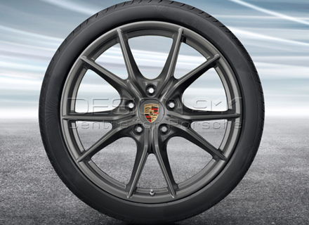 20' 'Carrera S' PLATINUM Alloy Wheels & Tyres Original Porsche for 718 Boxster/Cayman - 98204460204