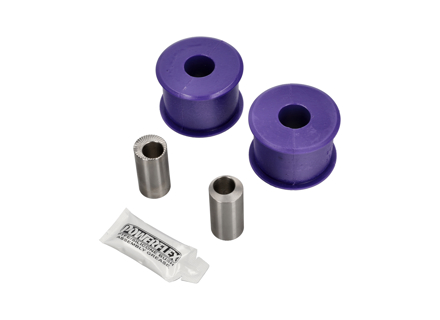 Casquillo exterior desplazado de la rueda delantera del brazo de control de la vía. Porsche 996 / 986 Boxster Powerflex - PFF57-502G, 99634105307, 99634105319, 99634105316, 99634105317, 99634105306, 99734104194, 99734104196, 99734104296, 99734104294