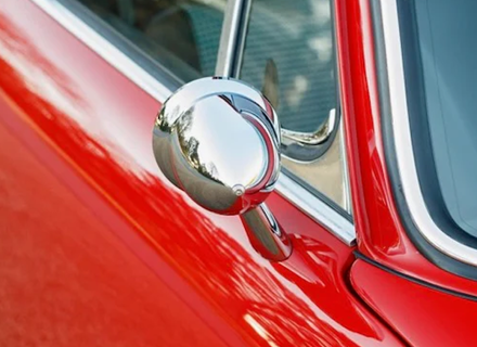 Aluminium bullet mirror set, Chrome Plated. Porsche 911 1965-1973 - 91173102010, 91173111600, 90173111101 - BulletDriveSilver_1973early, BulletPairSilver_1973early