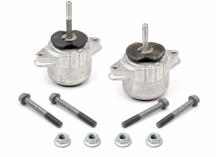 Supports moteur et boulons, jeu de 2. Porsche 970 Panamera 2011-16 - 94837505712, 94837505812, 94837505711, 94837505811, 94837505713, 94837505813
