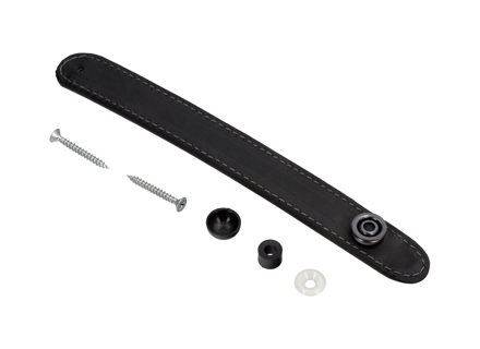 Seat belt guide, in Black, for Sports seat. Porsche 987 Boxster / 987C Cayman - 987521181008YR, 987521182008YR