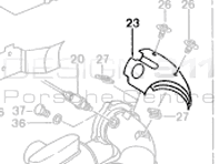 Exhaust Cat Heat shield Right. Porsche 993 Turbo Exhaust Cat Heat shield Right. Porsche 993 Turbo