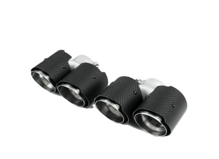 Embouts d'échappement Fabspeed Deluxe Quad, en fibre de carbone. Porsche 991.2 Carrera (2017-2019) - 9P1251187B, 9P1251188B, 99104420021, 99104420020, 99104420024, 99104420025 - FS.POR.9912.QDTC