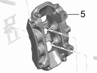 Brake caliper, REAR. Porsche 991.1 (I450) - 99135242530, 99135242531, 99135242630, 99135242631 Brake caliper, REAR. Porsche 991.1 (I450) - 99135242530, 99135242531, 99135242630, 99135242631