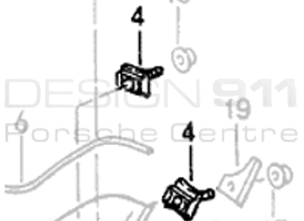 侧门槛鲨鱼鳍夹。保时捷 965 / 968 - 99959199000